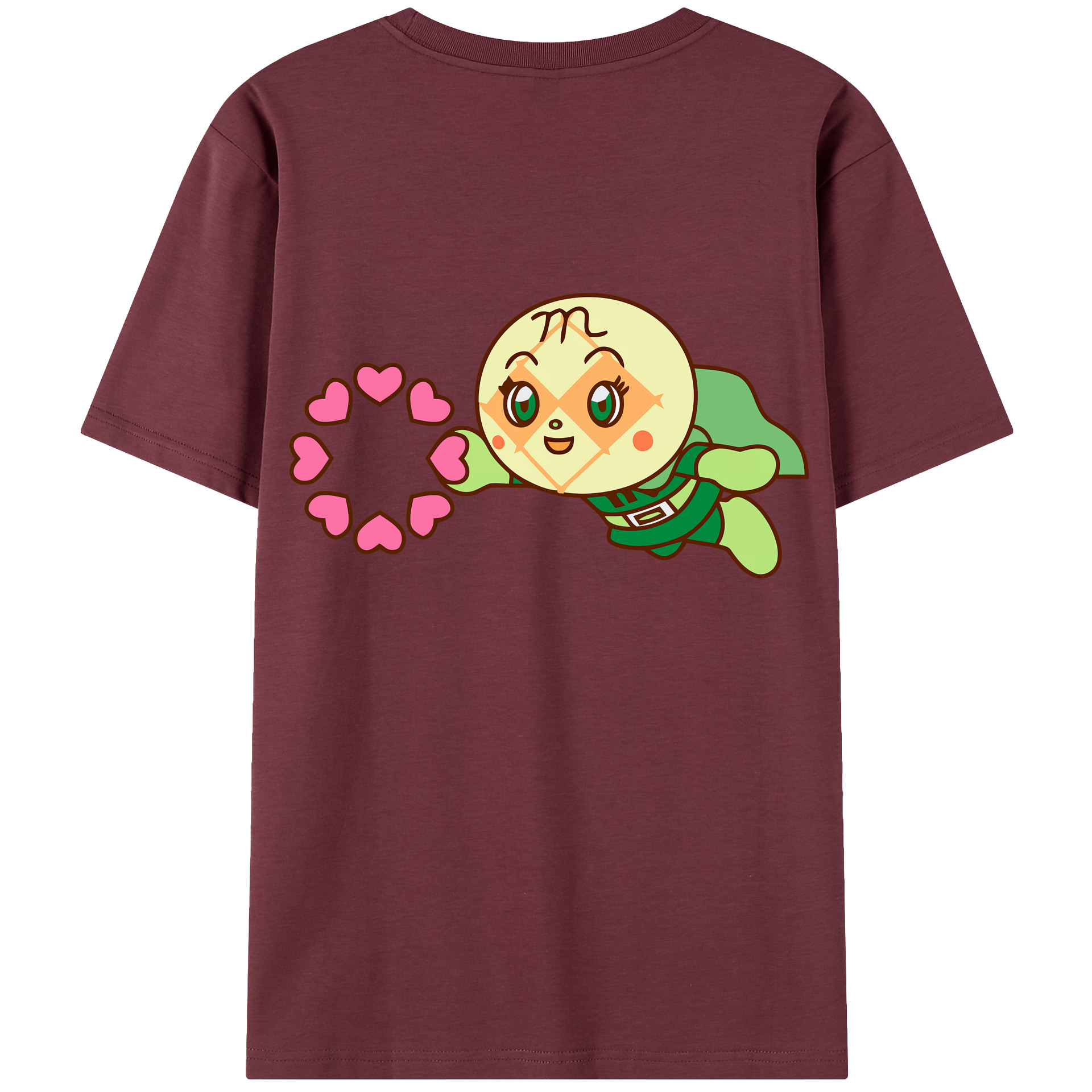 （画像用） アンパンマン Anpanman 綿100％半袖Tシャツ（背面プリント）